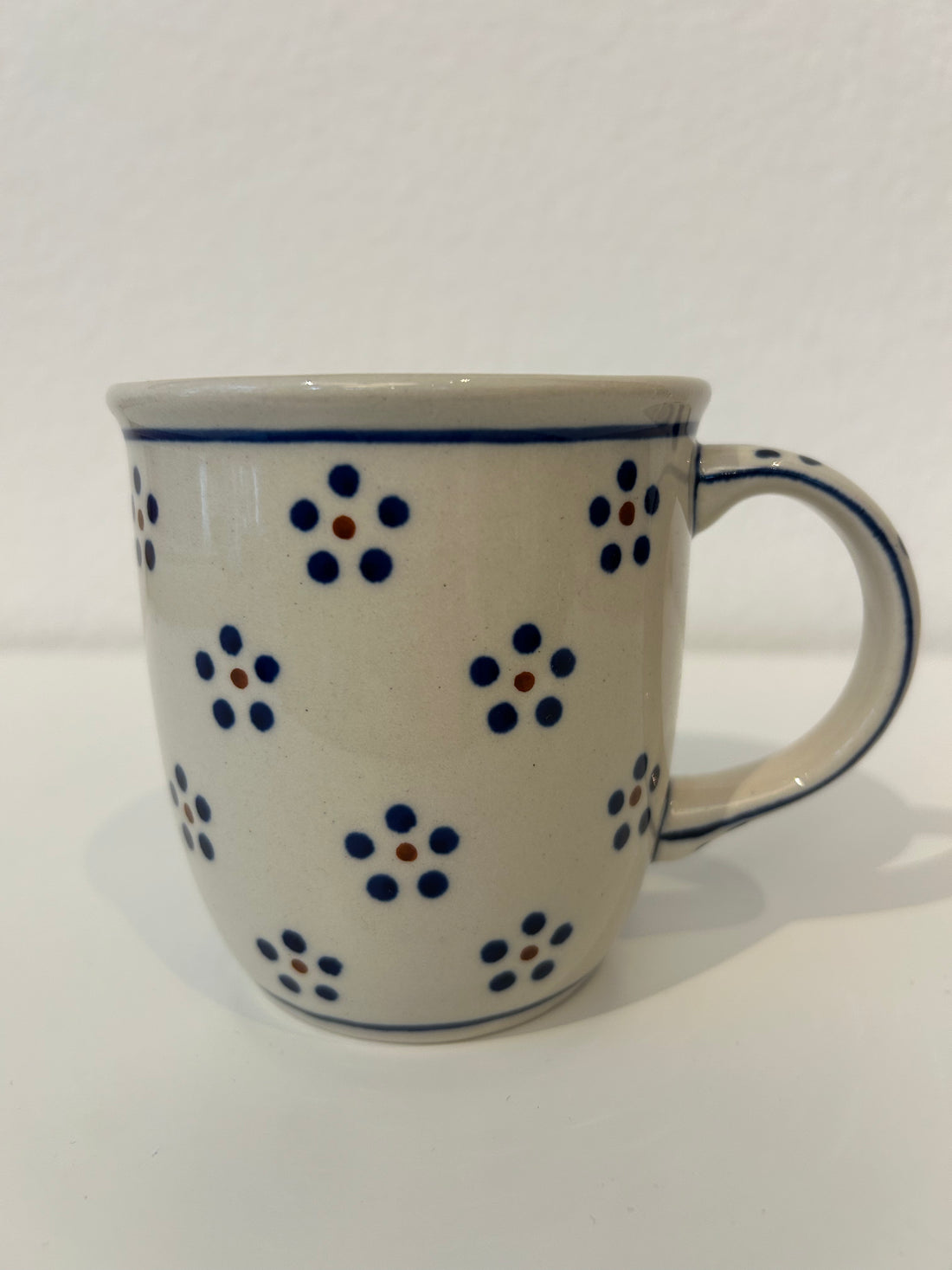 BOLESLAWIEC Mug Fleurs Blanches