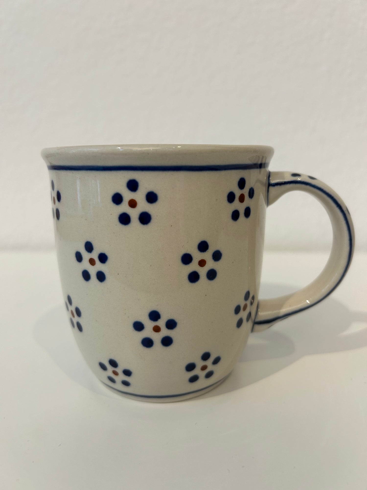 BOLESLAWIEC Mug Fleurs Blanches