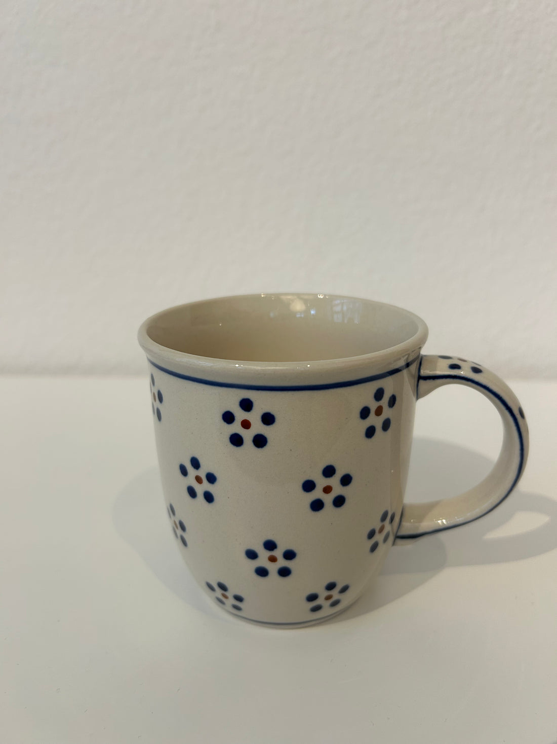 BOLESLAWIEC Mug Fleurs Blanches