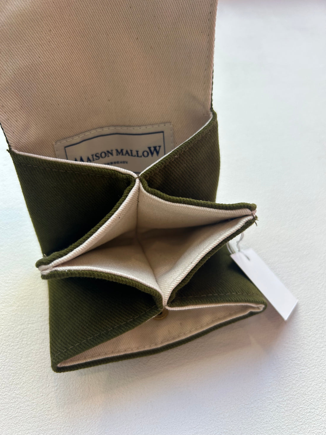 MAISON MALLOW Mini portefeuille Jaune Moutarde