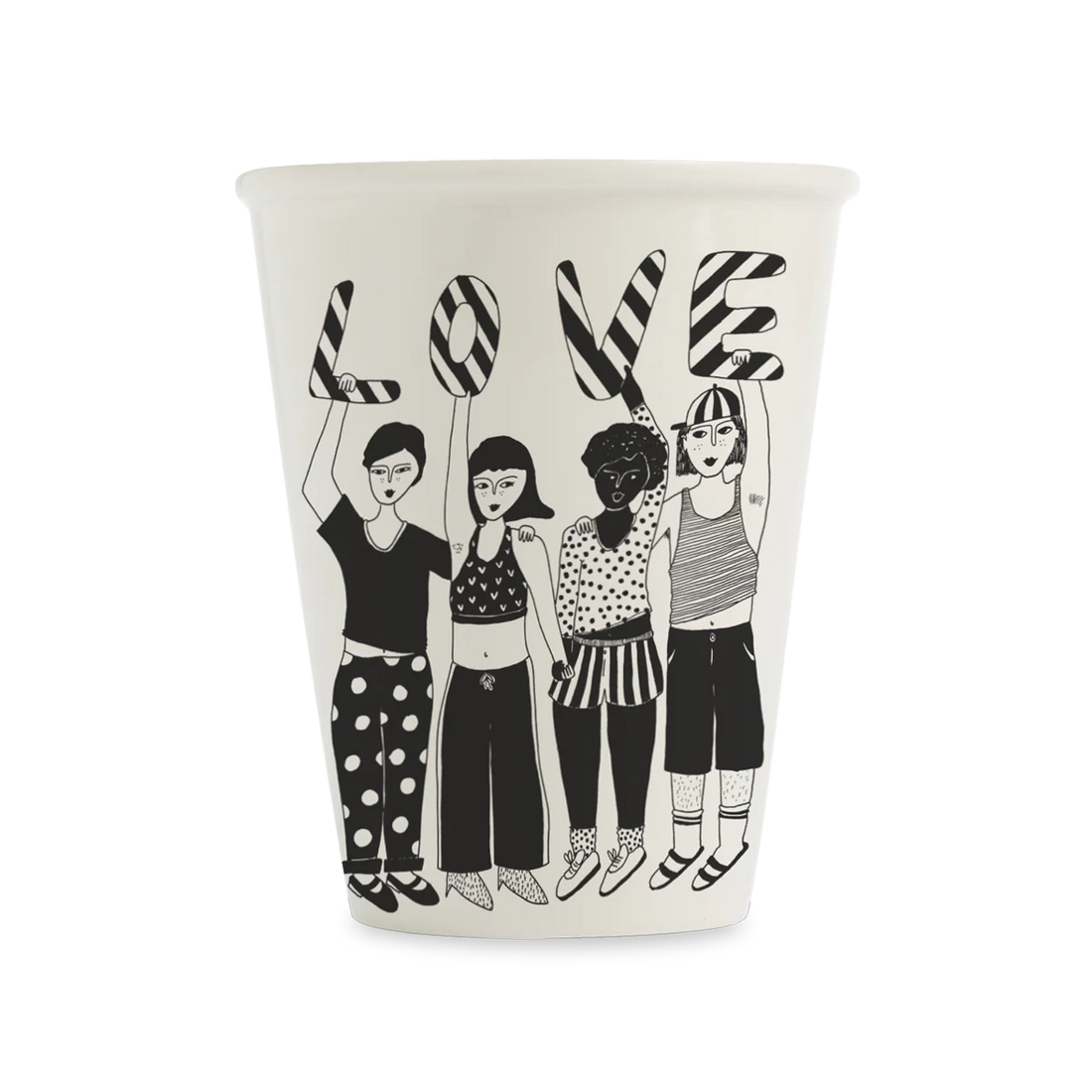 HELEN B Cup Striped love