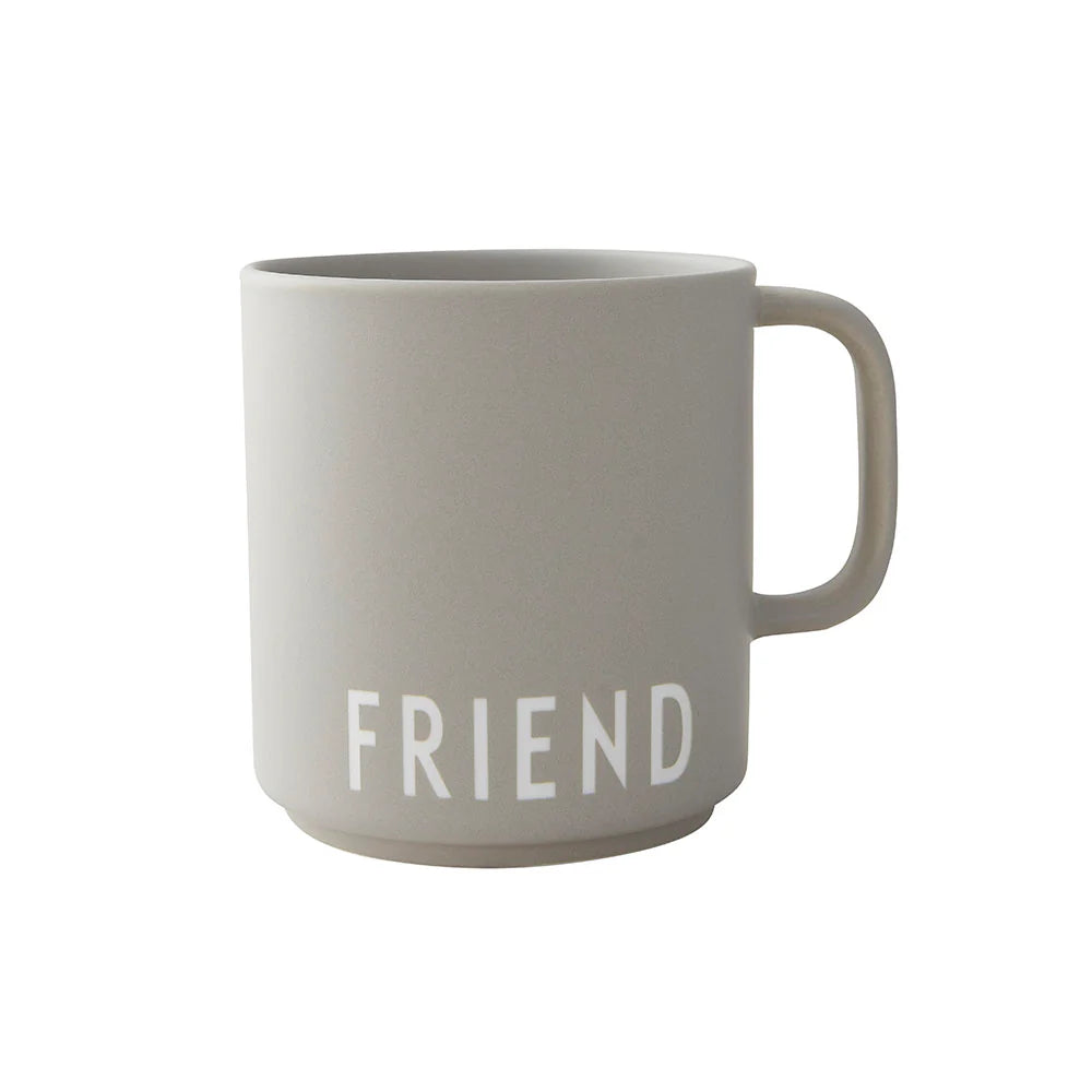 DESIGN LETTERS Tasse Friend Gris