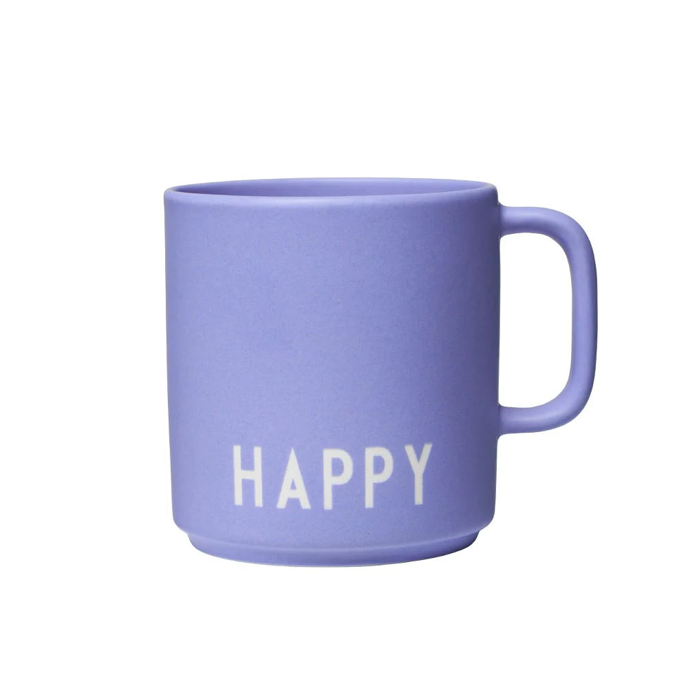 DESIGN LETTERS Tasse Happy Bleu