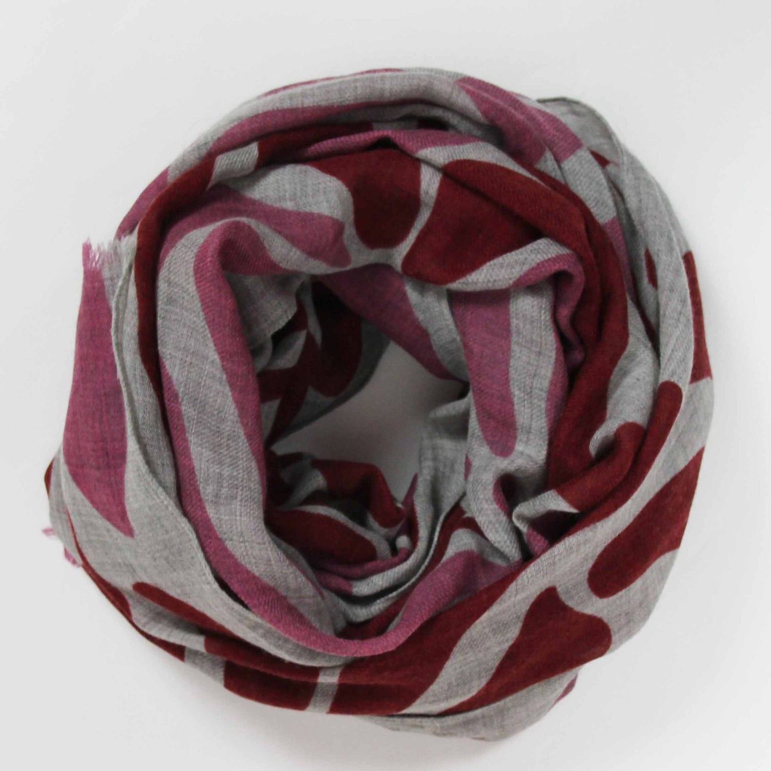 LES BELLES VAGABONDES Echarpe XL Laine Sulipa Rouge