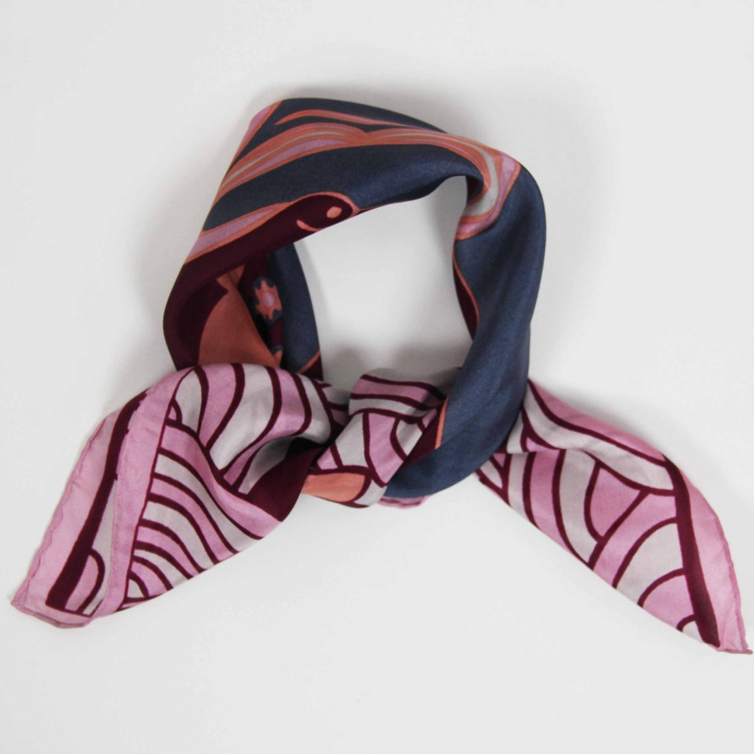 LES BELLES VAGABONDES Mini Soie Agami Bordeaux