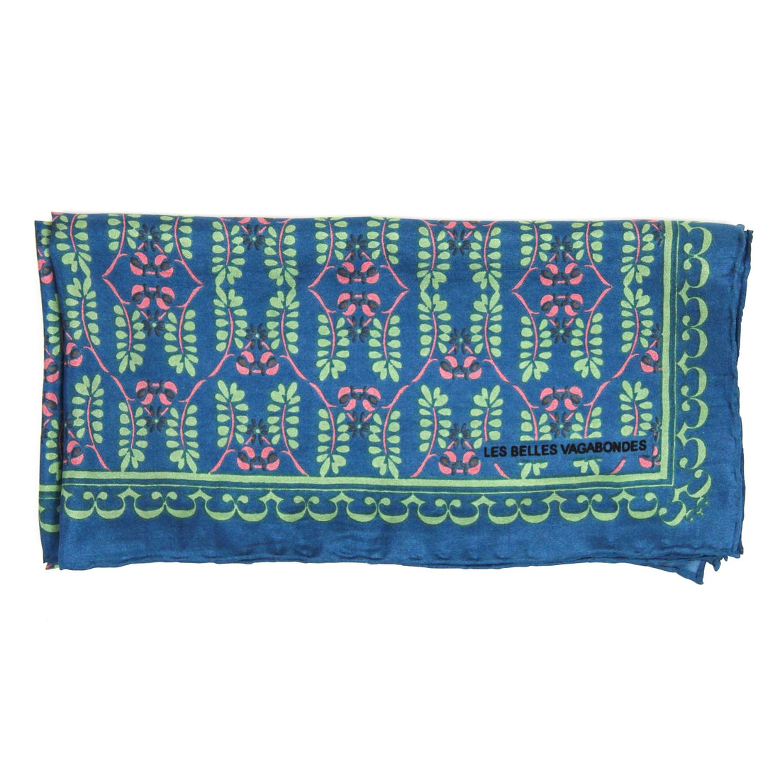 LES BELLES VAGABONDES Mini Soie Albertine Bleu