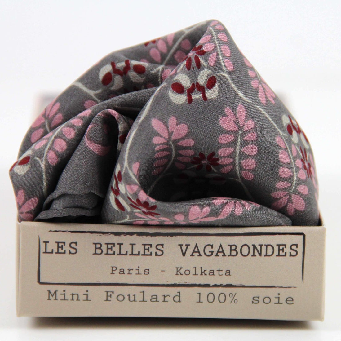 LES BELLES VAGABONDES Mini Soie Albertine Marron