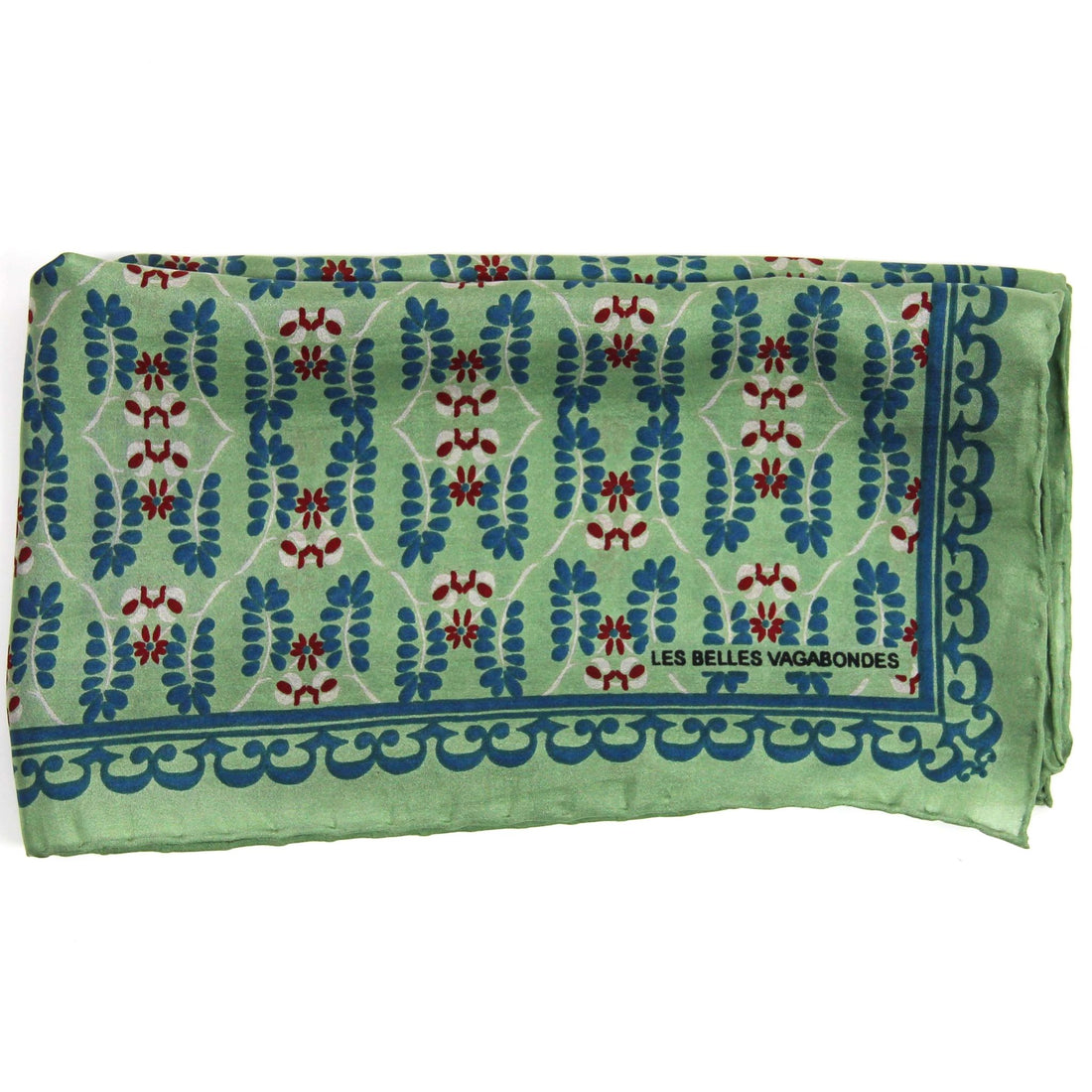 LES BELLES VAGABONDES Mini Soie Albertine Vert