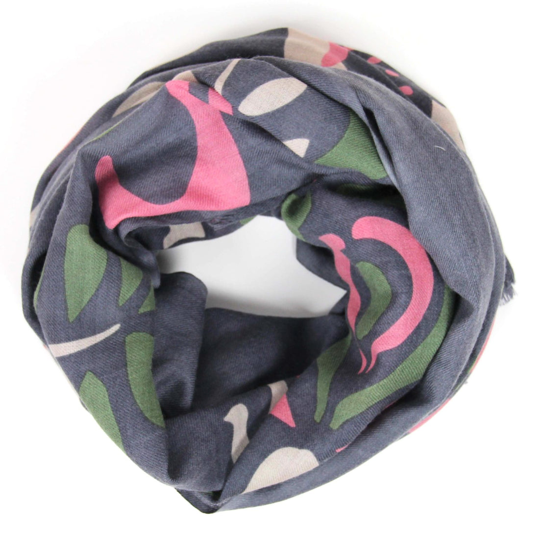 LES BELLES VAGABONDES Echarpe XL Laine Aliona Gris