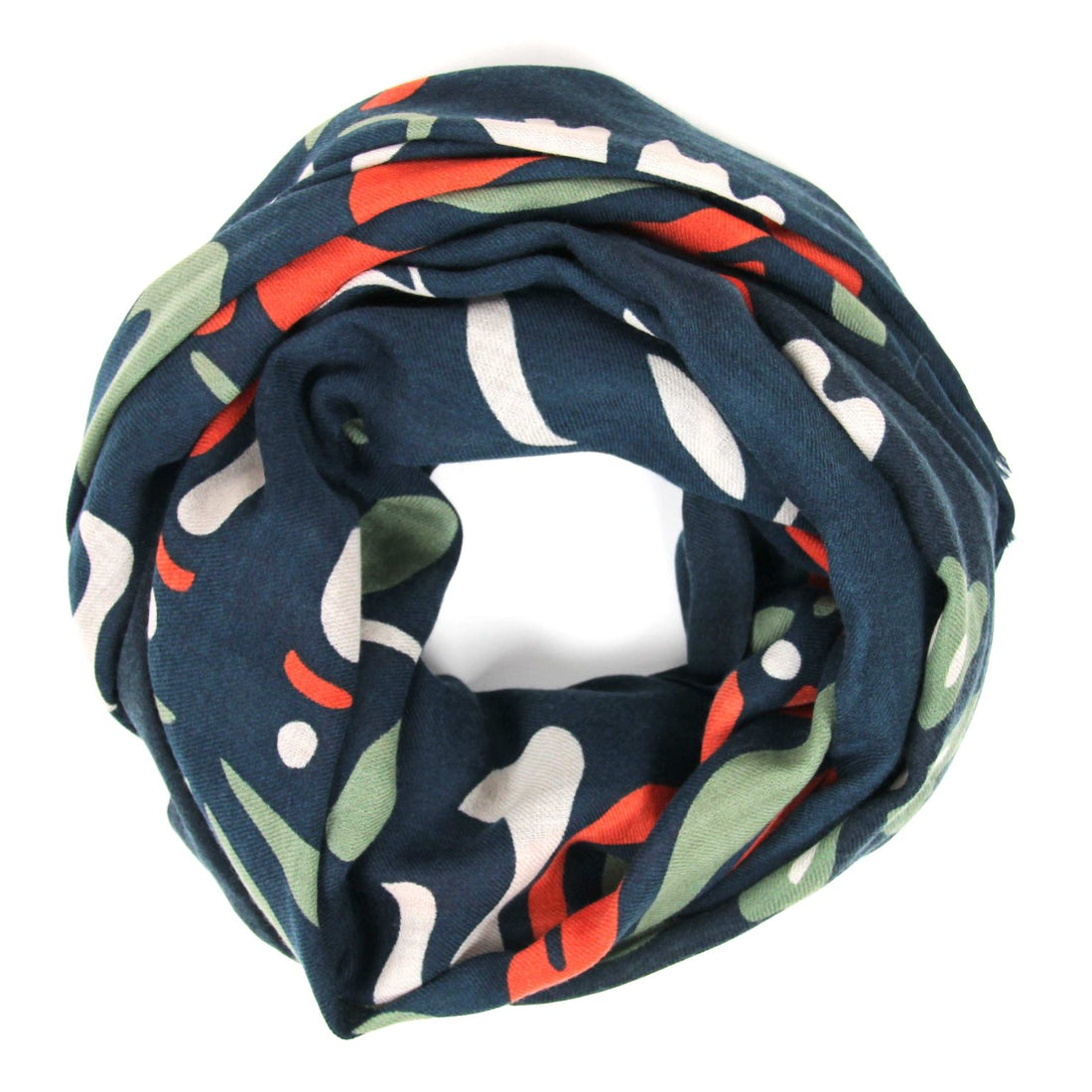 LES BELLES VAGABONDES Echarpe XL Laine Aliona Orange
