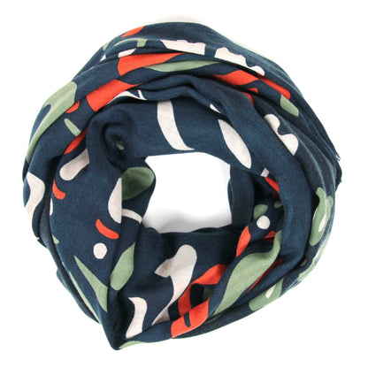 LES BELLES VAGABONDES Echarpe XL Laine Aliona Orange