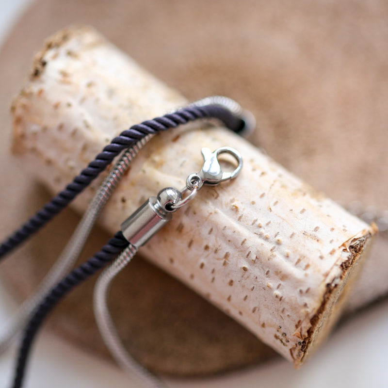 VALENTIN &amp; VALENTINE Bracelet Argenté Anthracite