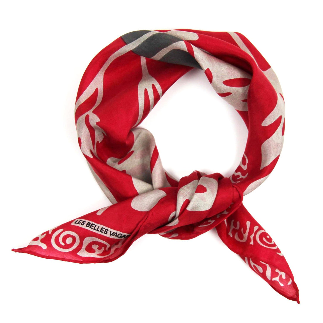 LES BELLES VAGABONDES Mini Soie Arum Rouge
