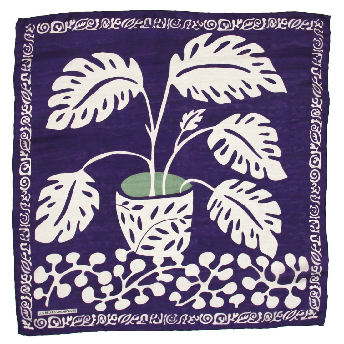 LES BELLES VAGABONDES Mini Soie Arum Prune