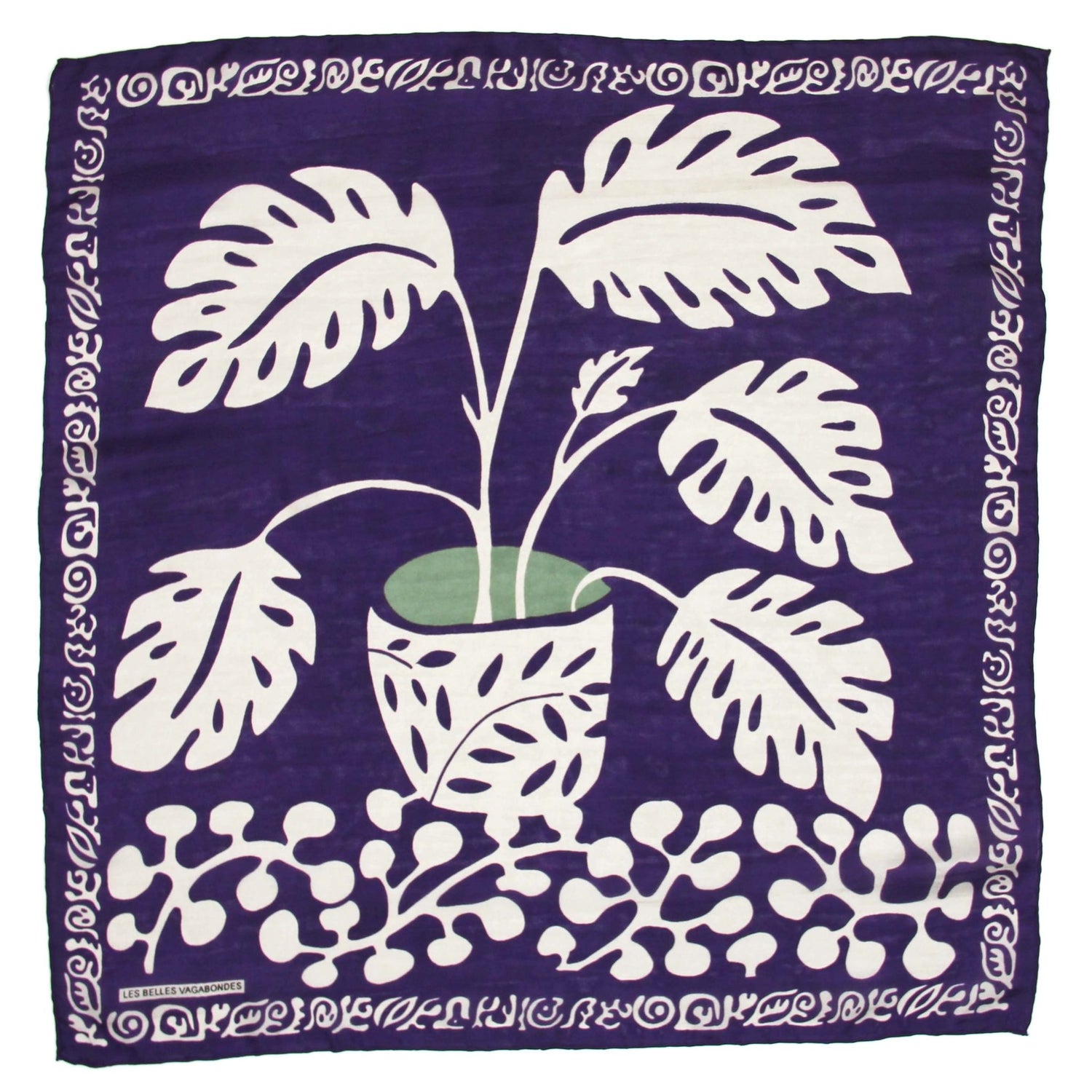 LES BELLES VAGABONDES Mini Soie Arum Prune