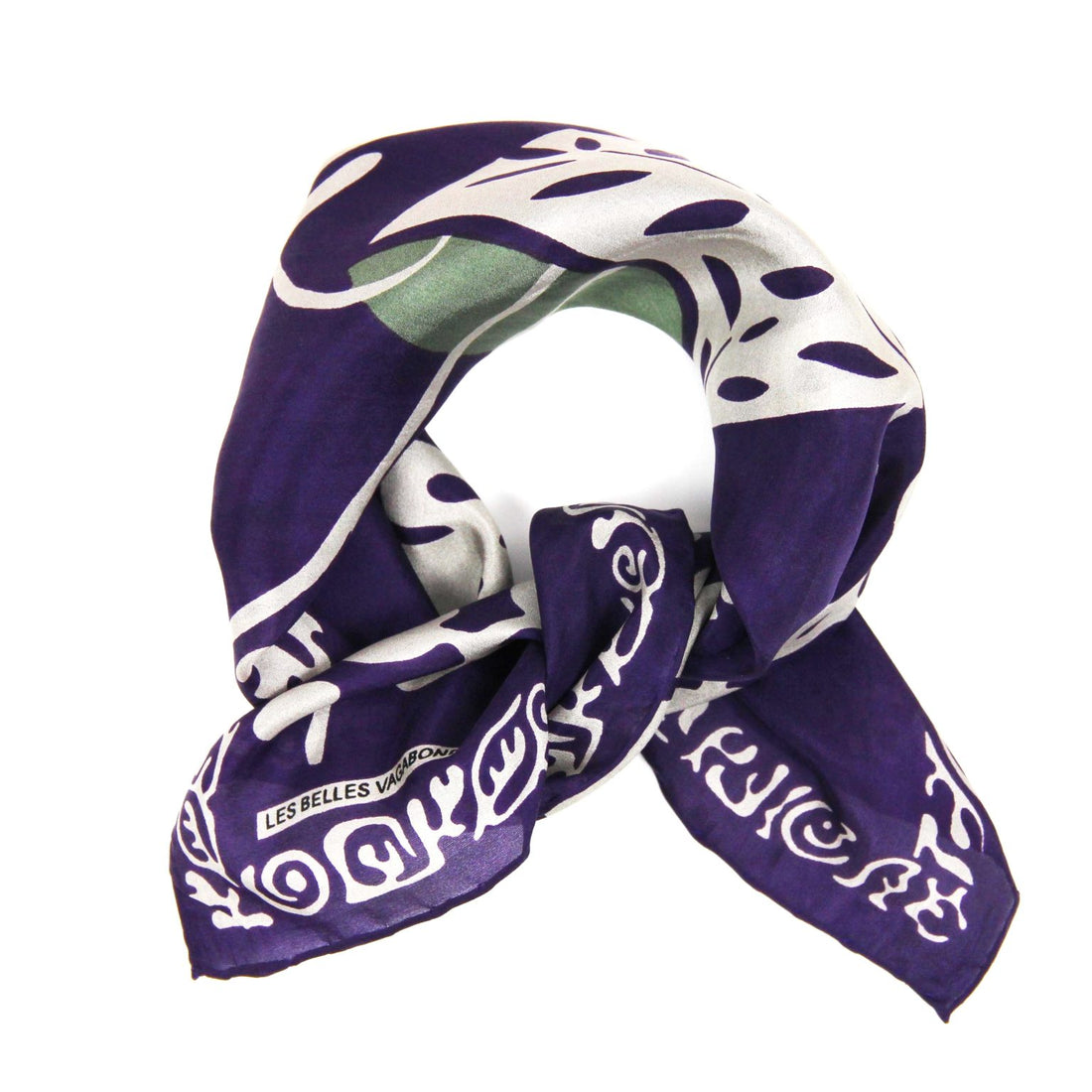 LES BELLES VAGABONDES Mini Soie Arum Prune