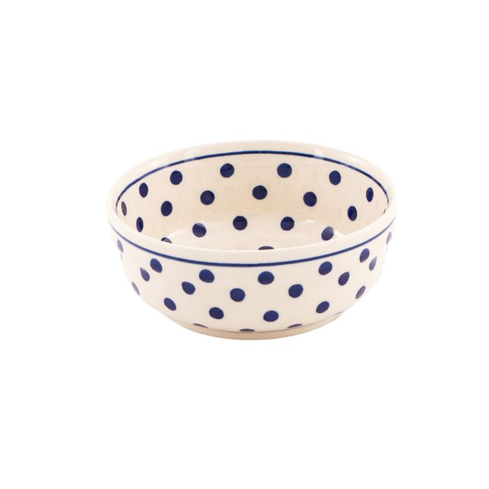 BOLESLAWIEC Bol moyen Pois Bleus