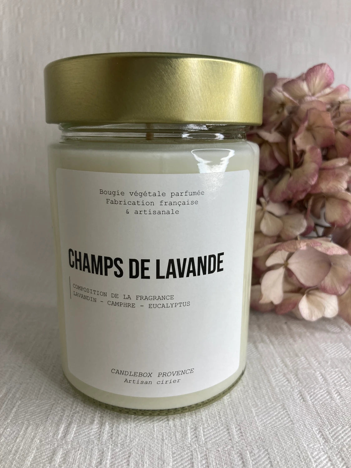 Photo de la bougie parfumée naturelle candlebox 500g de la collection Les explorateurs