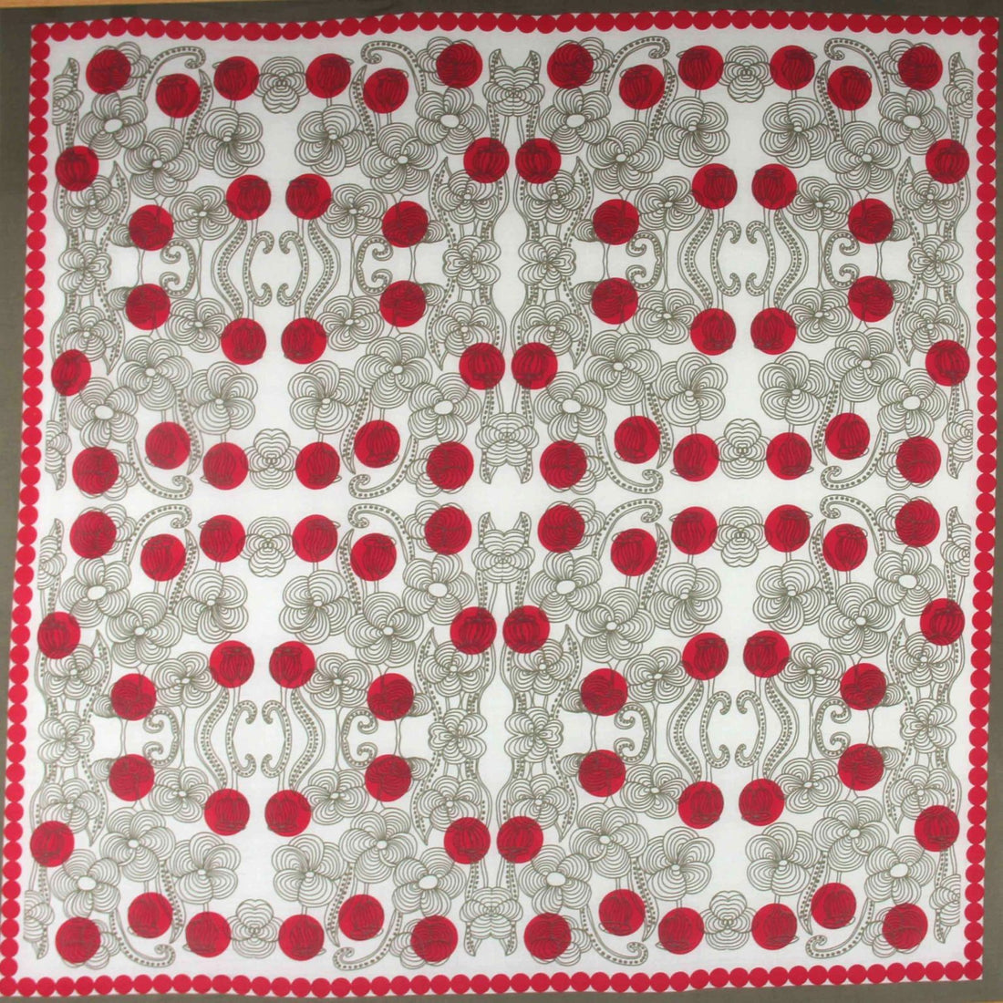 LES BELLES VAGABONDES Carré Coton Bio Burma Rouge