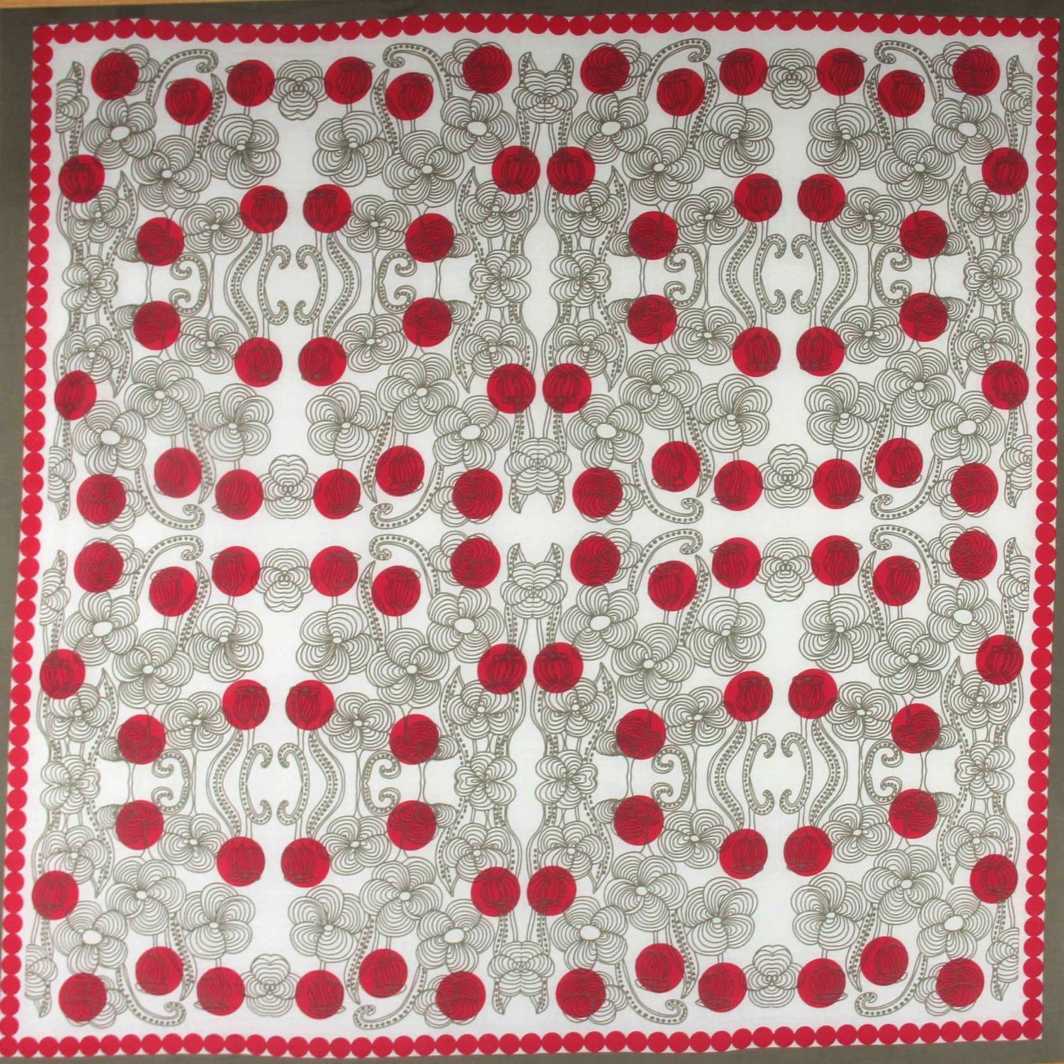 LES BELLES VAGABONDES Carré Coton Bio Burma Rouge