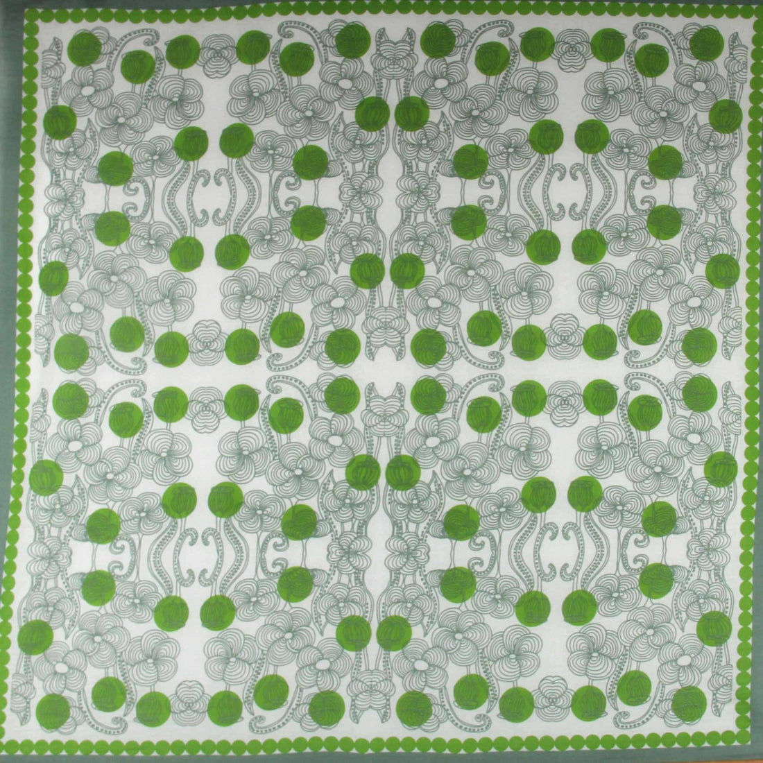 LES BELLES VAGABONDES Carré Coton Bio Burma Vert