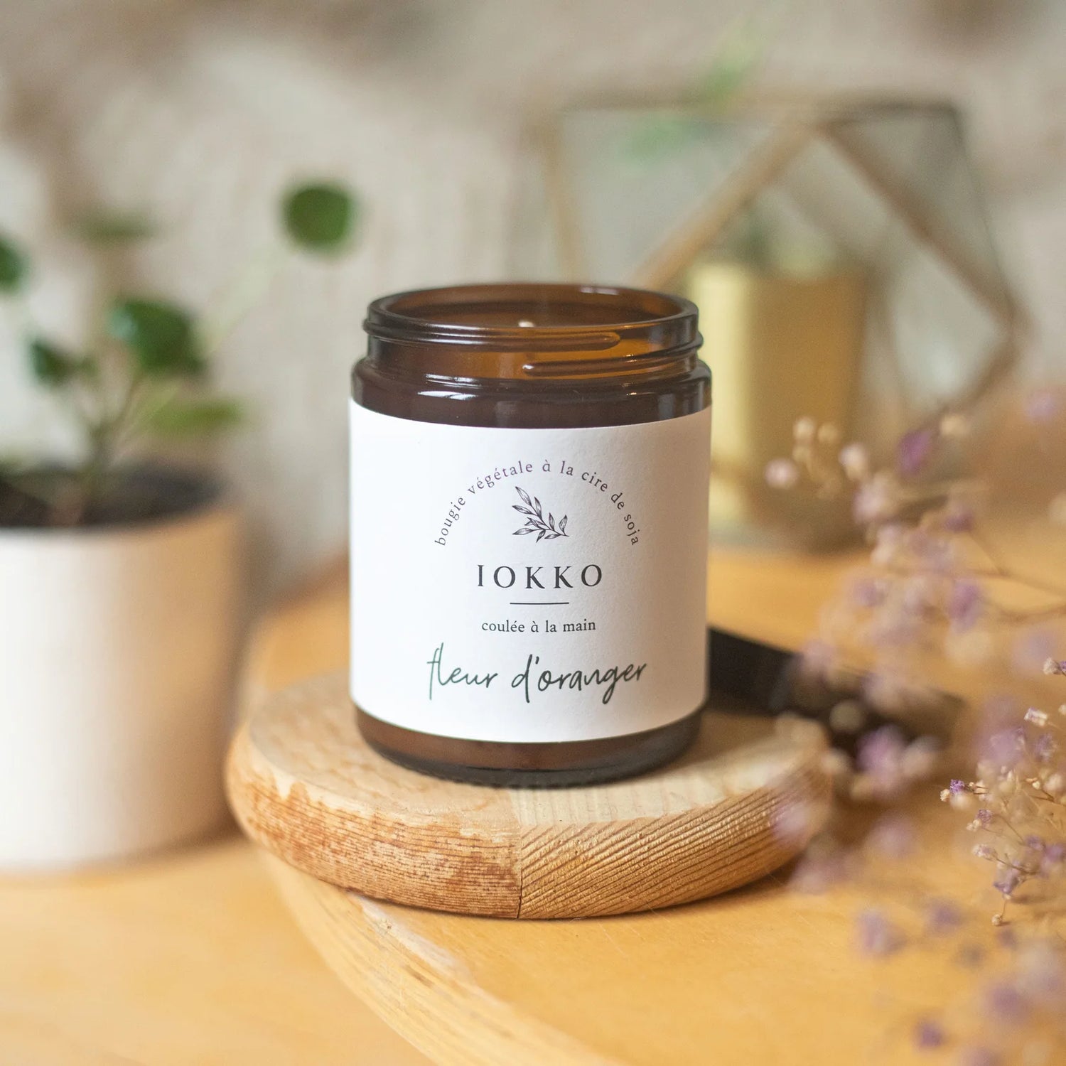 IOKKO Bougie Intemporelle - Fleur d&