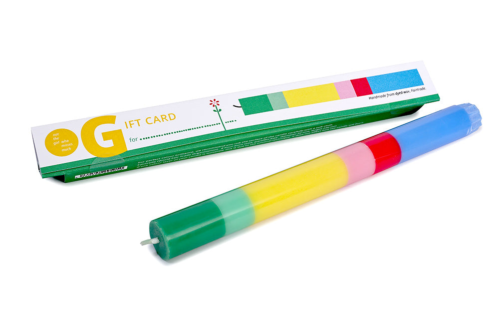 NOT THE GIRL WHO MISSES MUCH Bougie Gift card for.....