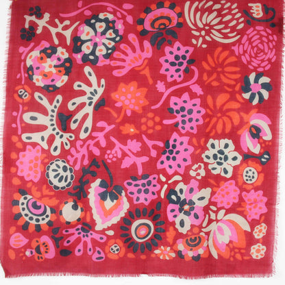 LES BELLES VAGABONDES Carré Laine Girandole Rouge