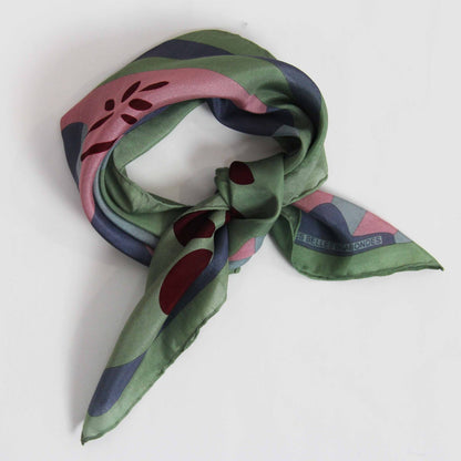 LES BELLES VAGABONDES Mini Soie Kasbah Vert