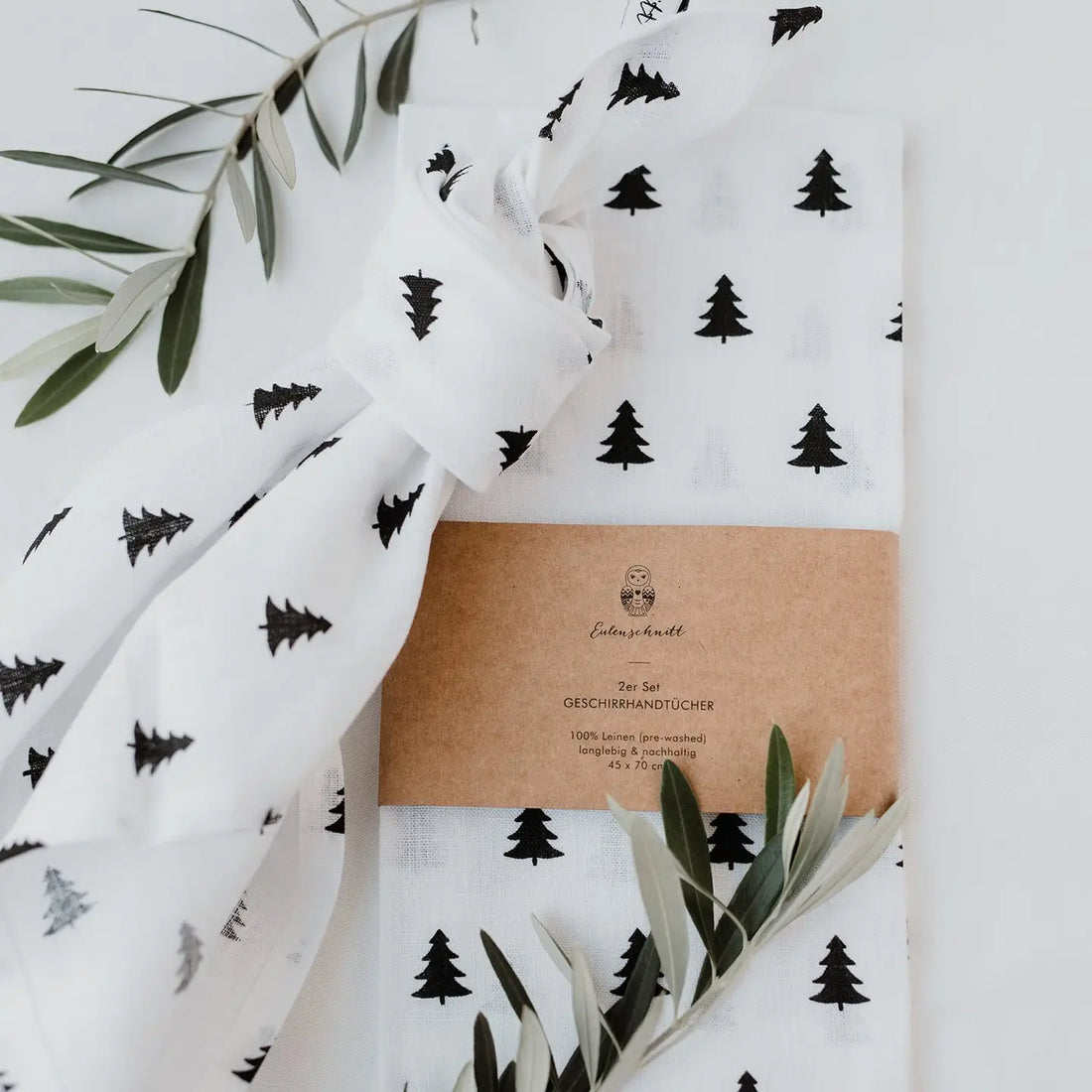EULENSCHNITT Linge de cuisine (set de 2)
