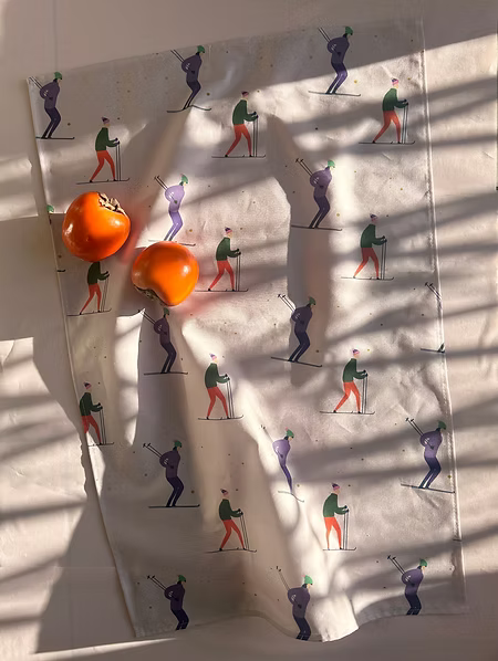 ANGEL FAMILY DESIGN Linge de cuisine Skieurs