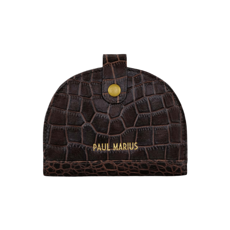 PAUL MARIUS Portefeuille Manon Alligator Oeil de tigre