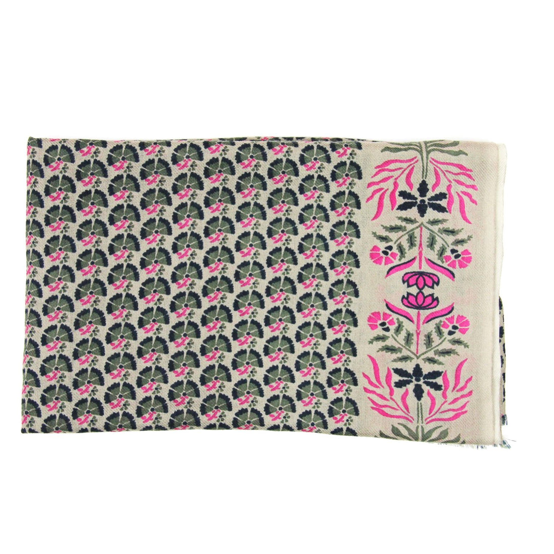 LES BELLES VAGABONDES Echarpe Laine Marigold Beige