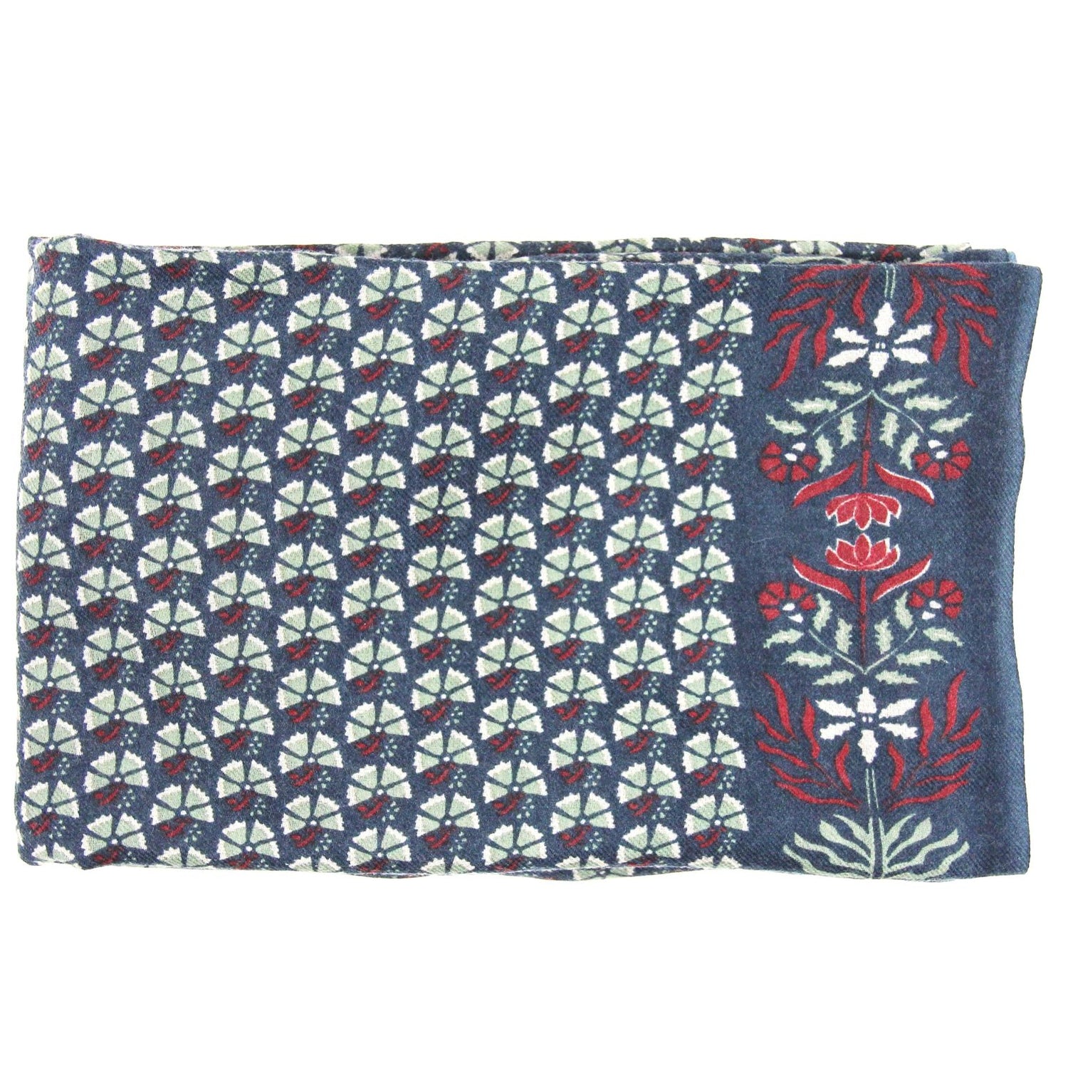 LES BELLES VAGABONDES Echarpe Laine Marigold Marine