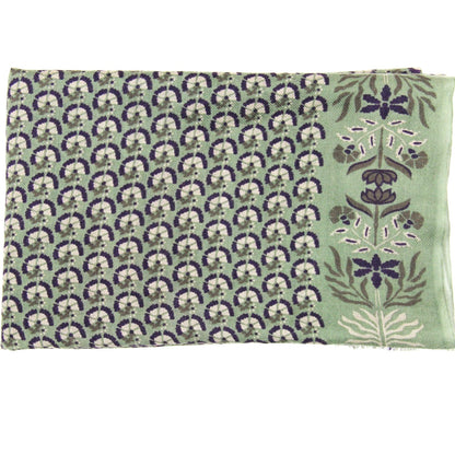 LES BELLES VAGABONDES Echarpe Laine Marigold Vert