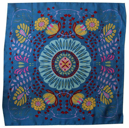 LES BELLES VAGABONDES Mini Soie Marushka Bleu