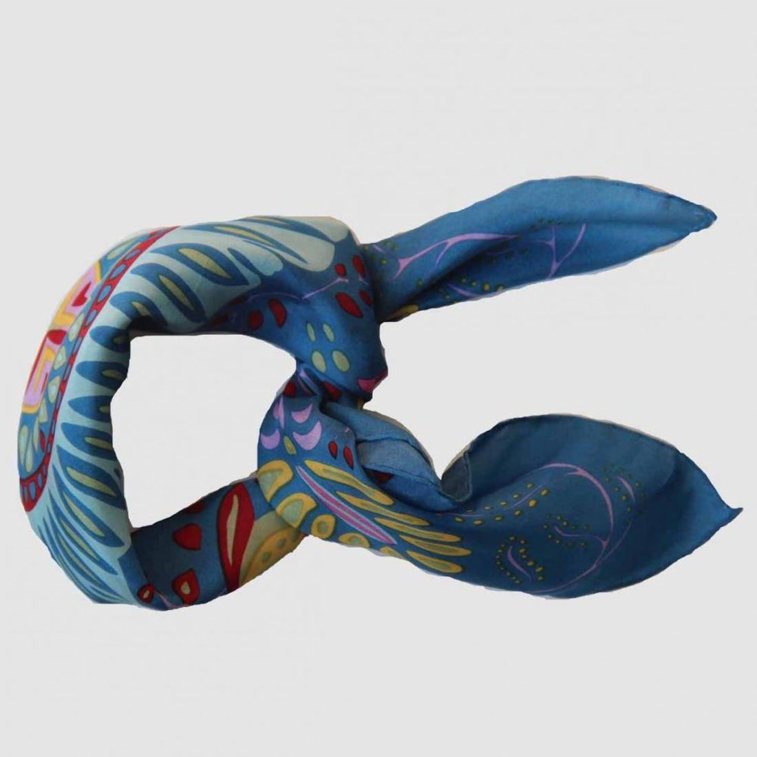 LES BELLES VAGABONDES Mini Soie Marushka Bleu