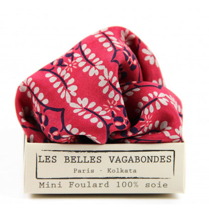 LES BELLES VAGABONDES Mini Soie Albertine Rouge