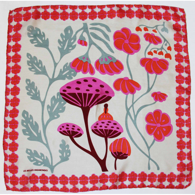 LES BELLES VAGABONDES Mini Soie Alice Orange