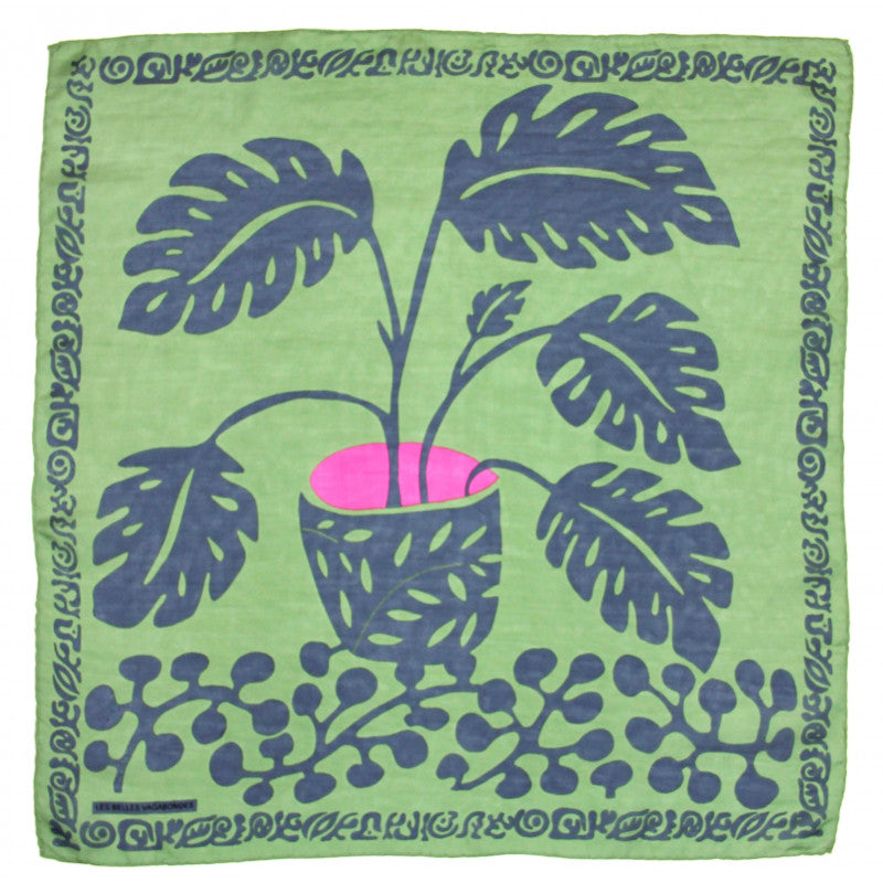 LES BELLES VAGABONDES Mini Soie Arum Kaki