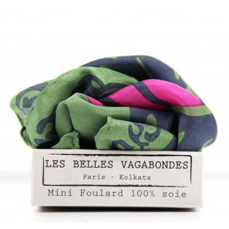 LES BELLES VAGABONDES Mini Soie Arum Kaki