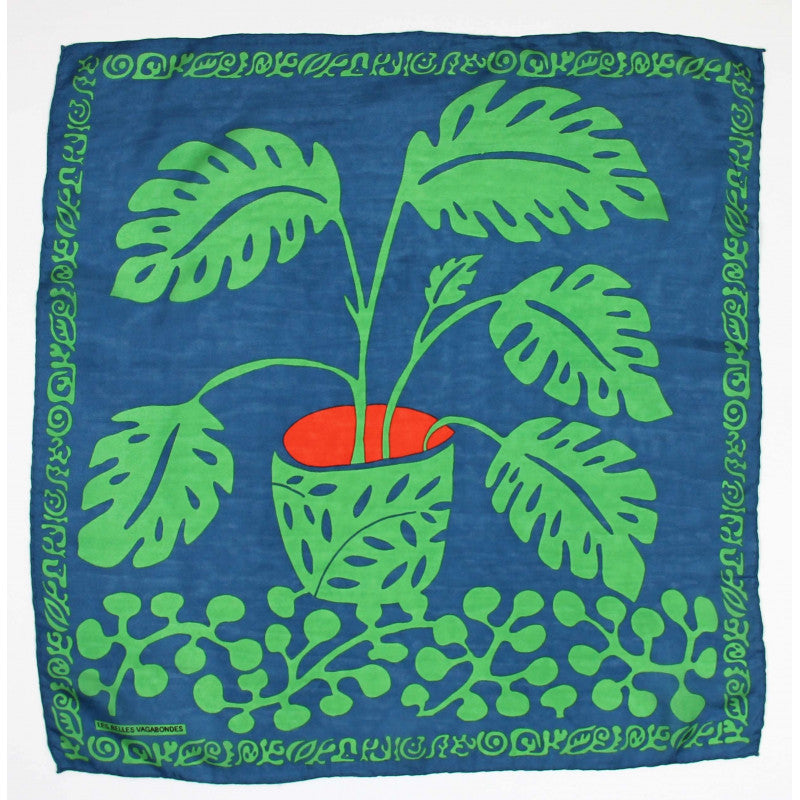 LES BELLES VAGABONDES Mini Soie Arum Vert