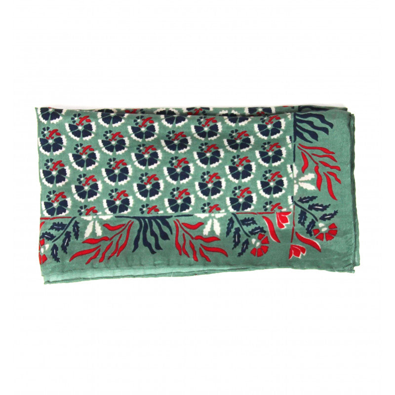 LES BELLES VAGABONDES Mini Soie Augustine Kaki