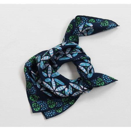 LES BELLES VAGABONDES Mini Soie Idole Marine