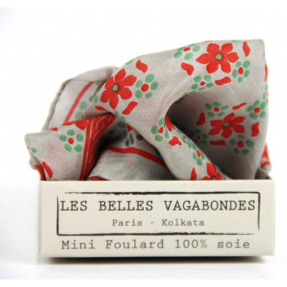 LES BELLES VAGABONDES Mini Soie Natasha Corail