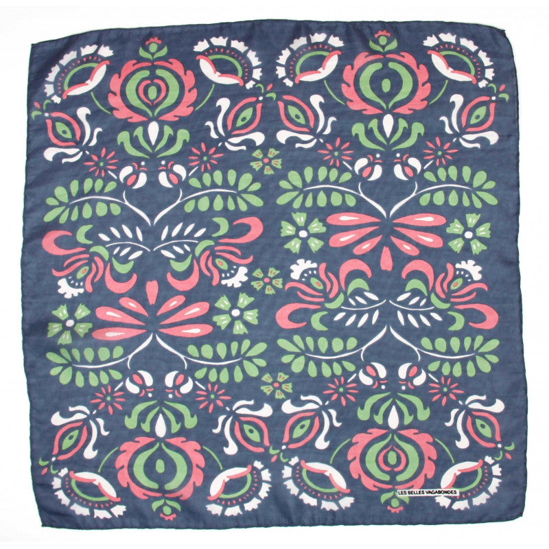 LES BELLES VAGABONDES Mini Soie Yulia Gris