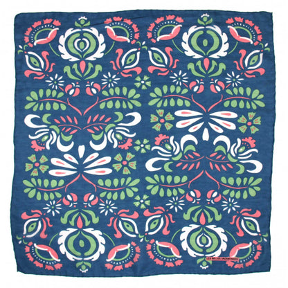 LES BELLES VAGABONDES Mini Soie Yulia Marine