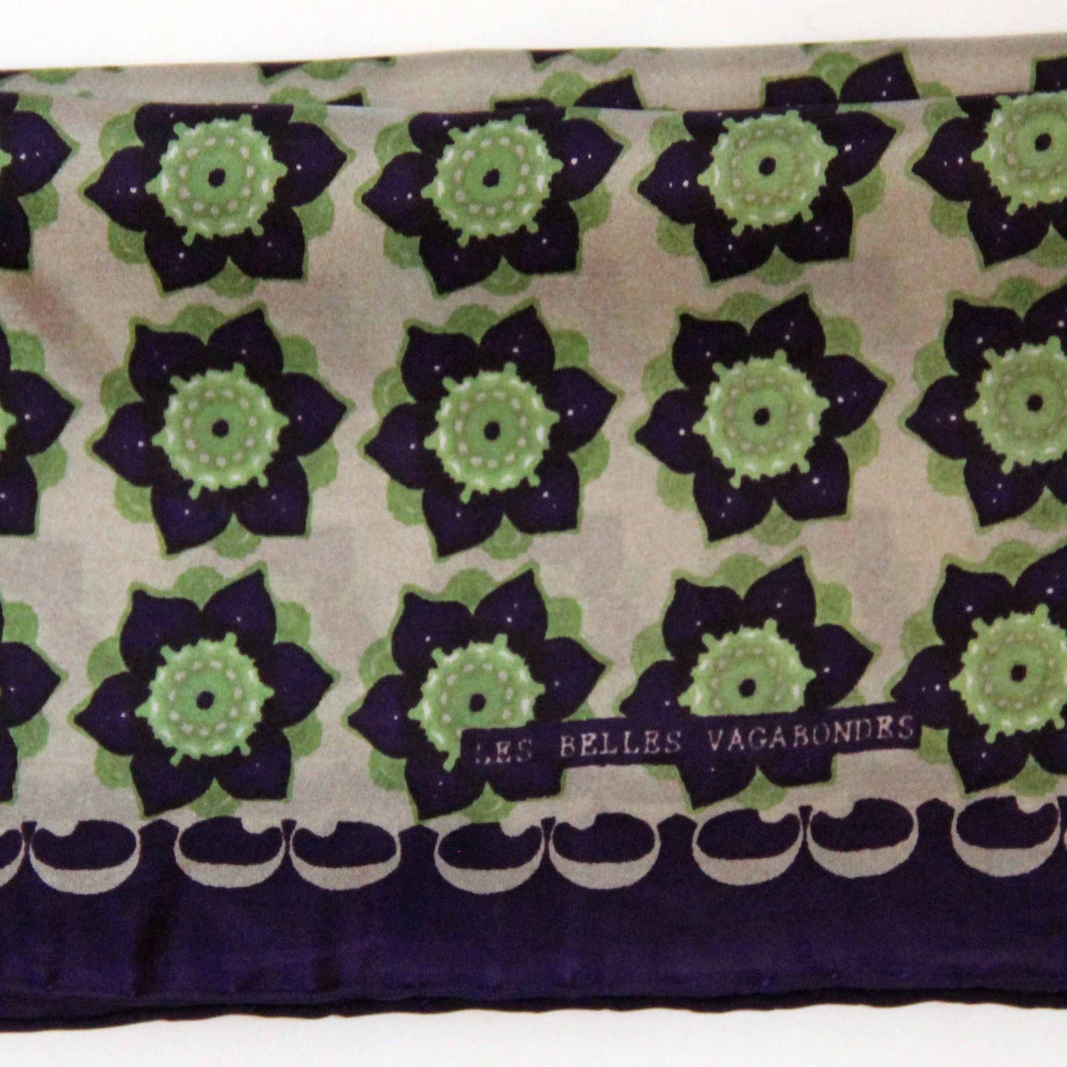 LES BELLES VAGABONDES Mini Soie Daisy Prune