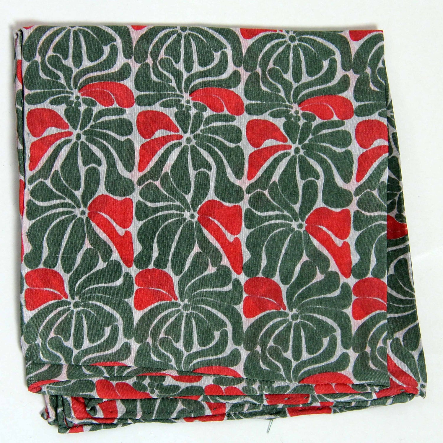 LES BELLES VAGABONDES Mini Soie Plumeria Kaki