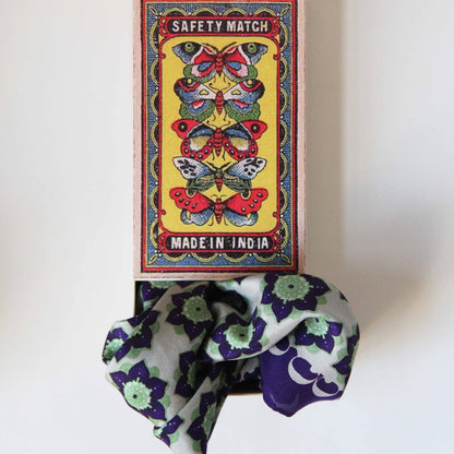 LES BELLES VAGABONDES Mini Soie Daisy Prune